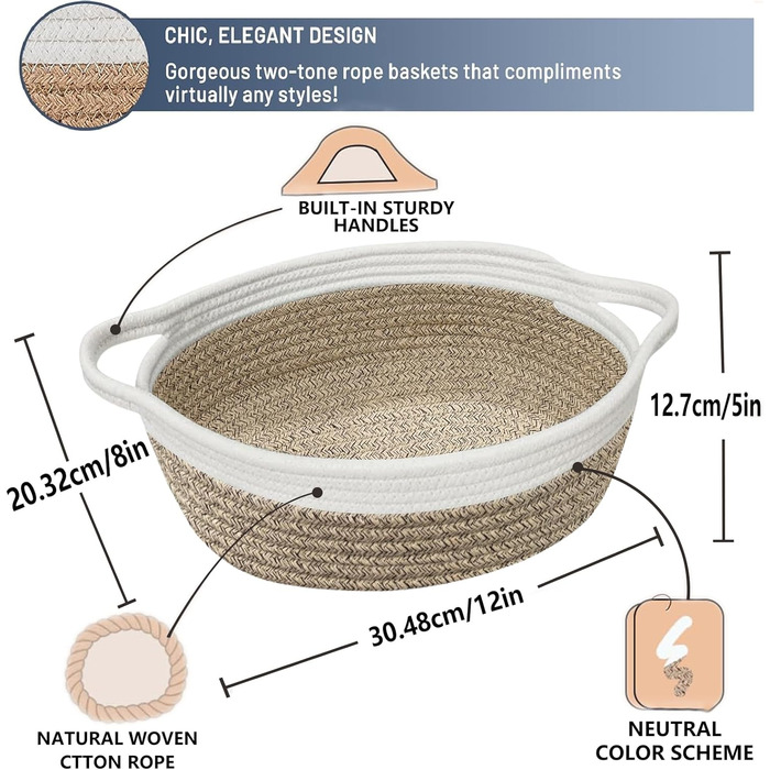 Набір плетених кошиків для зберігання з 2 предметів, плетений кошик, плетений кошик для зберігання у ванну кімнату, плетені кошики з подарунковими пакетами та атласною стрічкою, кошики для зберігання на полиці, ванна кімната, вітальня, дитяча кімната