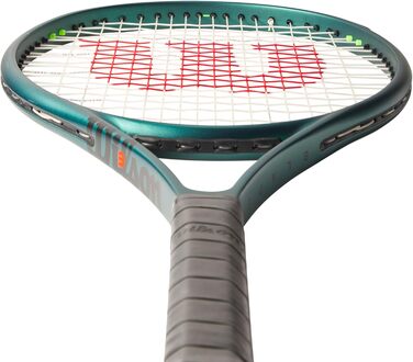 Тенісна ракетка Wilson Blade 26 V9, зелена, зі струнами, 255 г, L, 26 дюймів