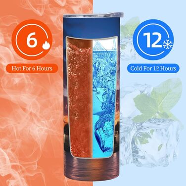 Кухоль з прямою трубочкою, 590 мл, Статуя Свободи, США, друкований, дорожній кухоль, підходить для кемпінгу, офісу та дому