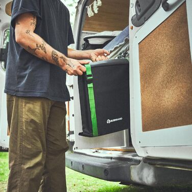 Складаний газовий гриль BURNHARD JONES з нержавіючої сталі з кришкою, 2 конфорки, 6,4 кВт, включаючи сумку для перенесення з функцією рюкзака та мультиінструмент, складаний гриль ідеально підходить для кемпінгу, складаний гриль JONES з 2 конфорками