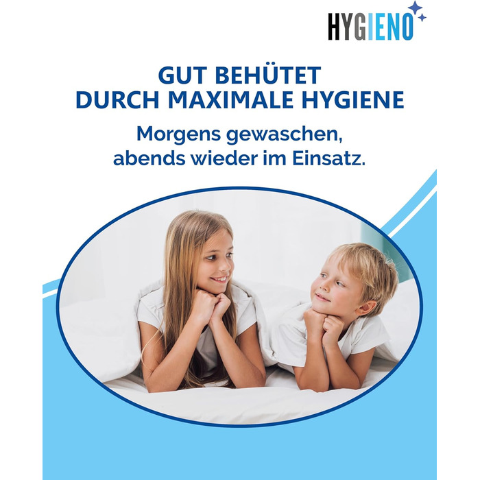 Дитяча подушка Koru Kids 40x80 см на блискавці - регульоване наповнення 600 г - дитяча подушка для алергіків - можна прати при 60C