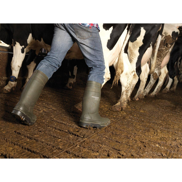 Чоловічі захисні чоботи зеленого кольору, 46 EU, суцільний колір