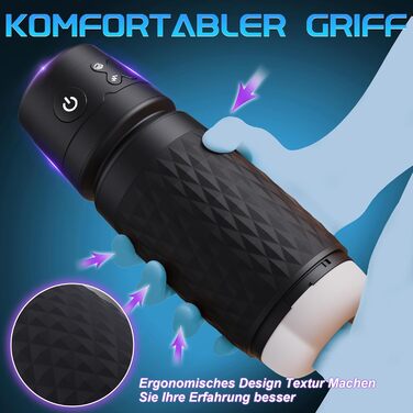 Електричний мастурбатор Eanatoys для чоловіків, 3 режими всмоктування, 4 режими вібрації, 3D реалістична вагіна