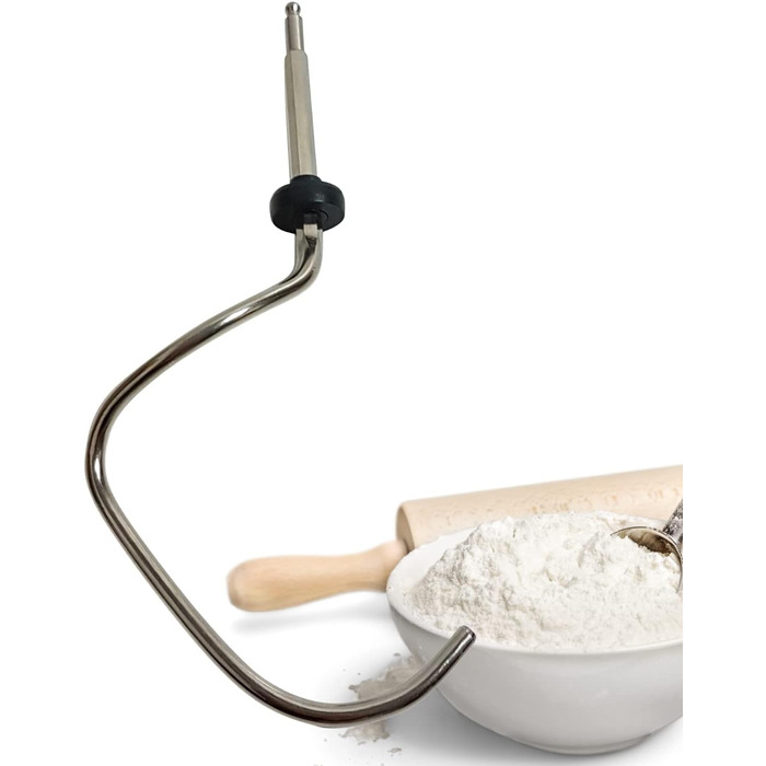 Світло-блакитний гачок для тіста 2666 для кухонного комбайна Bosch I Змінний гачок для тіста підходить для Bosch MUM4 і MUM5 I Гачок для тіста з нержавіючої сталі для кухонного комбайна I Аксесуари Bosch MUM4/MUM5 I Запасна частина кухонного комбайна