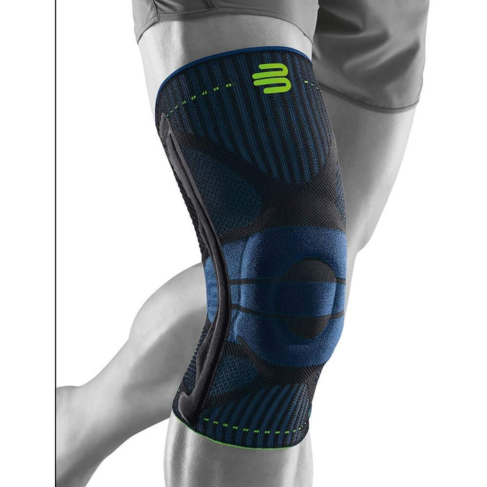 Опора для колін Bauerfeind 'Knee Support з кільцем Siikon, праворуч і чорнилами для носіння (чорний, M)