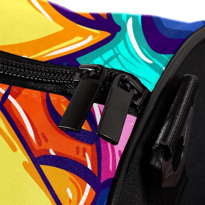 Спортивна сумка, маленька дорожня сумка, сумка для йоги, барвисте мистецтво, абстрактні кити, сумка для фітнесу на відкритому повітрі, ручна поклажа