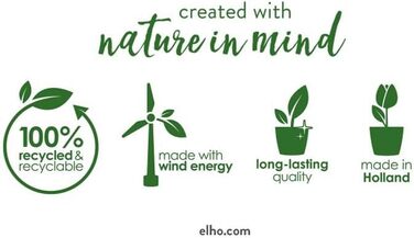 Горщик для рослин - Кімнатний горщик для квітів - 100 перероблений пластик - Ø 18,4 x H 16,8 см - зелений/сорбетний зелений Сорбет