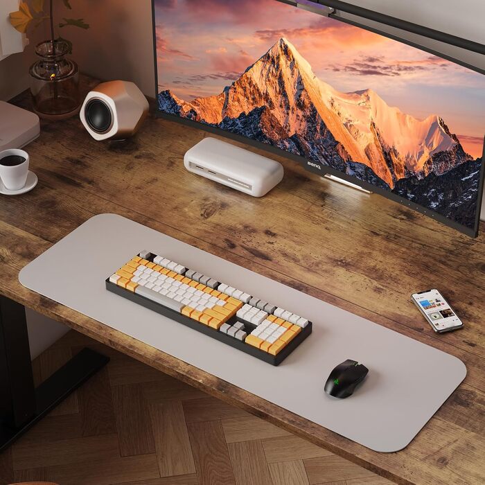 Стіл з регульованою висотою, електричний комп&39ютерний стіл 120 x 60 см, стіл для роботи сидячи та стоячи з 4 положеннями пам&39яті, стіл для роботи стоячи з 2 гачками та з&39єднувальною пластиною, рустикальний коричневий