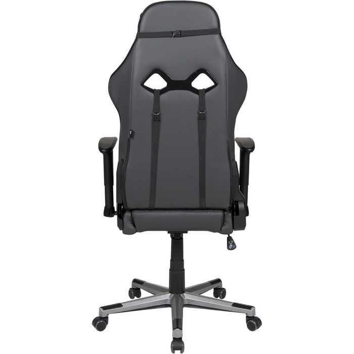 Ігрове крісло GAME ROCKER G-20 зі штучної шкіри чорного/антрацитового кольору, вантажопідйомність до 110 кг