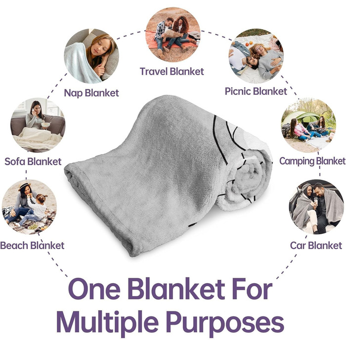 Подарунки для мами Весела мяка ковдра для мами надзвичайно мякої якості Подарунок на день народження мами, подарунок на День матері 157 132 см Сірий