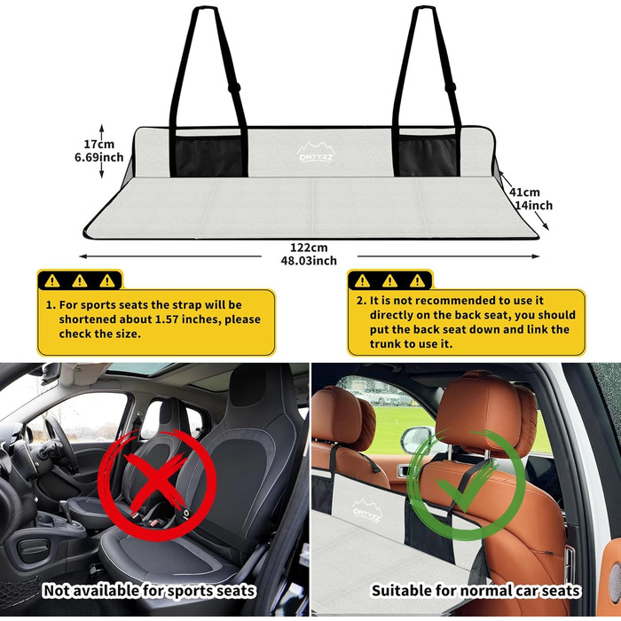 Автомобільний матрац SUV Надувний матрац 2 особи Надувний матрац для подорожей, кемпінгу, спального килимка, самонадувного матраца з ножним насосом та подушкою Надувне кемпінгове ліжко 183 * 13 * 7 см світло-сірого кольору - Підтримка автомобільного матра