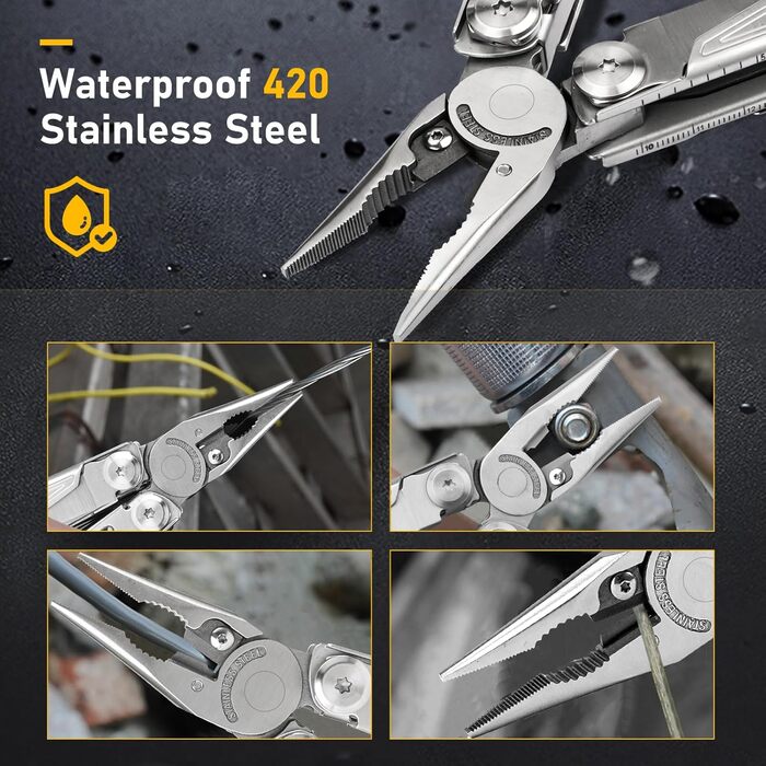 Багатофункціональні плоскогубці BIBURY з відкривачкою для пляшок, складаний багатофункціональний інструмент для чоловіка, портатив