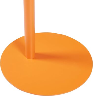 Журнальний столик Nasttten, садовий столик, журнальний столик з металевим каркасом, диванний столик, сучасний дизайн для вітальні, спальні, балкону, тераси, 50 x 50 x 38 см, помаранчевий, прямокутний