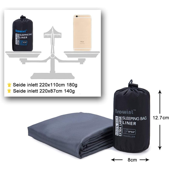 Шовковий підкладковий спальний мішок, спальний мішок-кабінка зі 100 натурального шовку, надзвичайно широкий 220x110 см, 220x87 см, мумія, підкладка для спального мішка, інкрустація, дорожній спальний мішок, тонкий, легкий, компактний, посилені кути 220x11