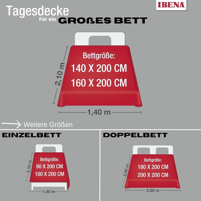 Покривало Ibena Nancy 140x210 см - сучасний візерунок, можна прати в пральній машині, однотонний плед бежевий кабельний трикотаж 140 x 210 см Натуральний