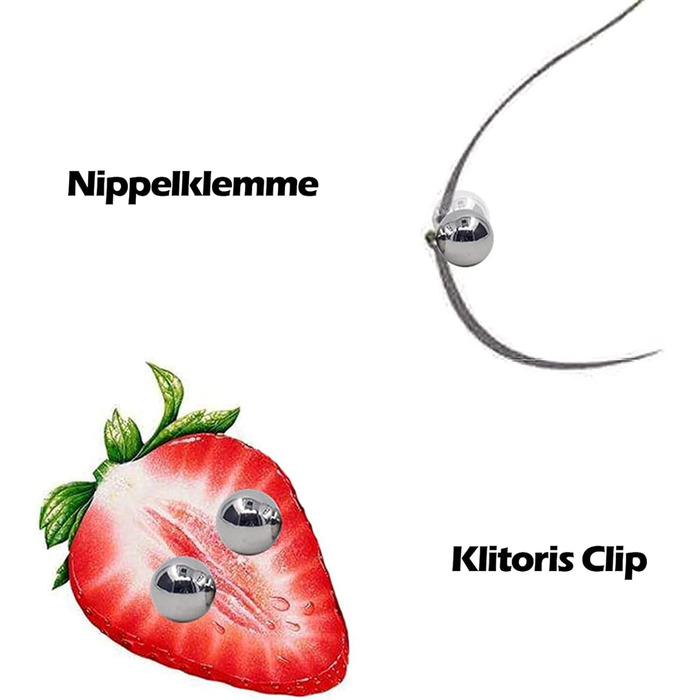 Набір BDSMYEE для стимуляції грудей та клітора, регульовані магнітні кліпси для сосків з шкіряною ланцюжковою підвіскою