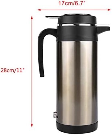 Чайник термос з нержавіючої сталі електричний чайник подорож нагрівання питна кружка чашка чайник автомобіль кавова кружка нагріва