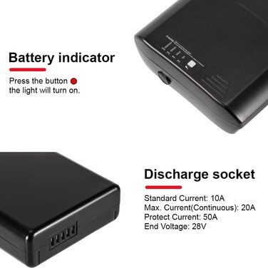 Акумулятор SEASON для електровелосипеда Pedelec 36V 10.4Ah / 14Ah Замінний акумулятор Літій-іонний акумулятор для електровелосипедів Pedelec від Ansmann Aldi MIFA (без корпусу акумулятора) 36V10.4Ah - БЕЗ зарядного пристрою