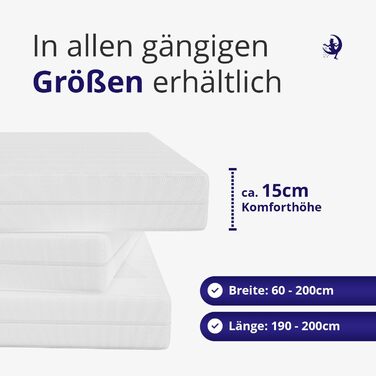 Матрац Mister Sandman Gel Foam 180 x 200 см Ергономічний 7-зонний матрац з холодною піною та серцевиною з гелевої піни Рівень жорсткості H2 та H3 Дихаючий та охолоджувальний Висота 15 см