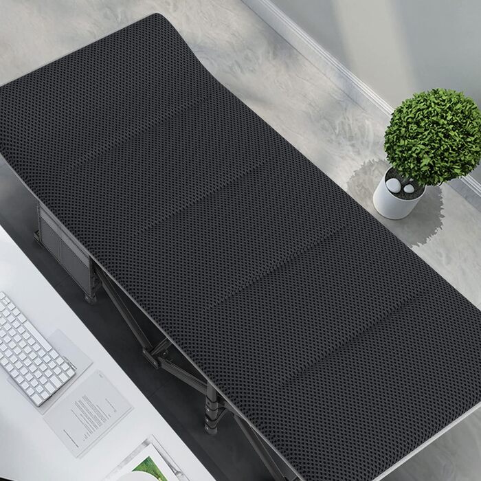 Розкладне кемпінгове ліжко, розкладне гостьове ліжко до 200 кг, міцне, портативне, шезлонг у формі сумки для подорожей, зручне