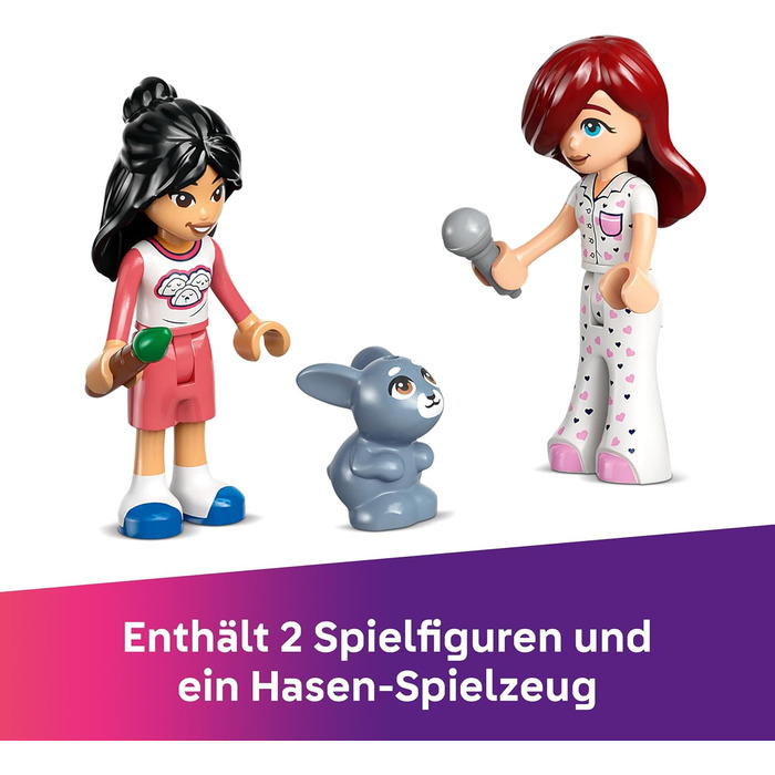 Кімната Пейслі LEGO Friends - Іграшка для рольових ігор - Подарунок для дівчаток віком від 6 років - Набір з 2 мініфігурками, фігуркою кролика та гітарою - Креативний ігровий набір для дітей 42647