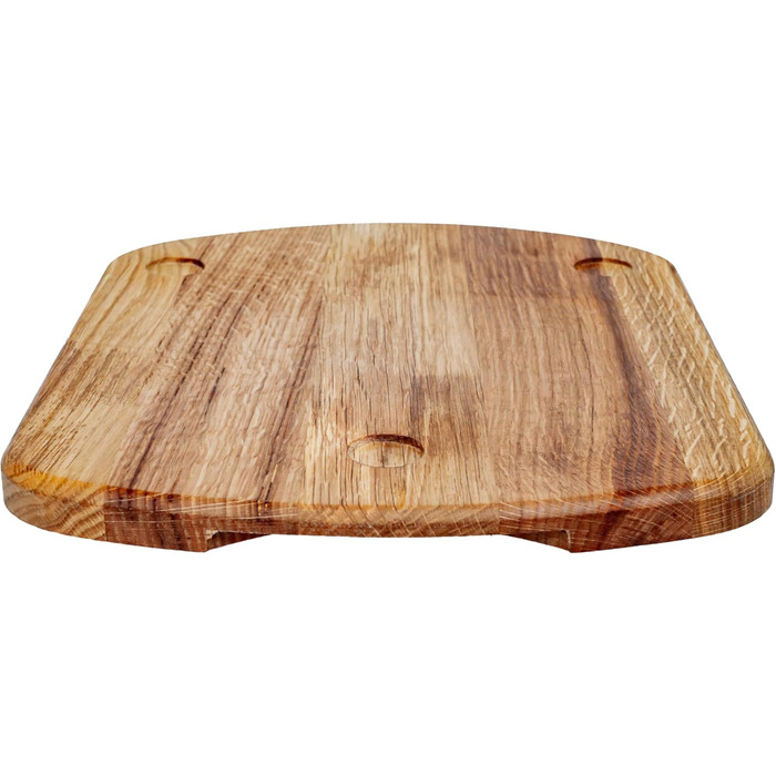 Розсувна дошка MB Manufaktura Barel для Thermomix TM6 TM5 Дошка для Thermomix виготовлена з деревини дуба без зусиль переміщення без пошкодження ваг - стійка підставка за рахунок гасіння вібрації Преміум - Дуб