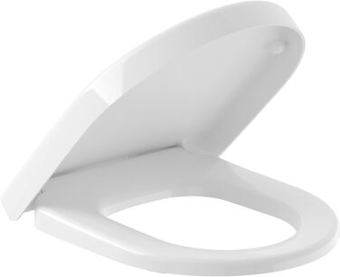 Сидіння для унітазу Villeroy & Boch Subway Компактне, з механізмом плавного закриття - SoftClosing, зі знімним сидінням - QuickRelease, білий Alpine