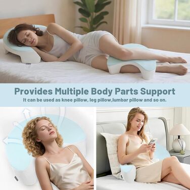 Подушка для сну на боці з проймою, ергономічна подушка, піна з ефектом пам&39яті, ортопедична подушка для підтримки шиї для сну на боці, для шиї та плечей