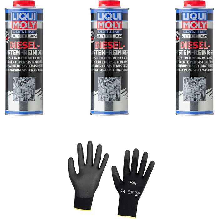 Захисні рукавички Iloda 3xOriginal Liqui Moly 1l Pro-Line JetClean Diesel System Cleaner 5149