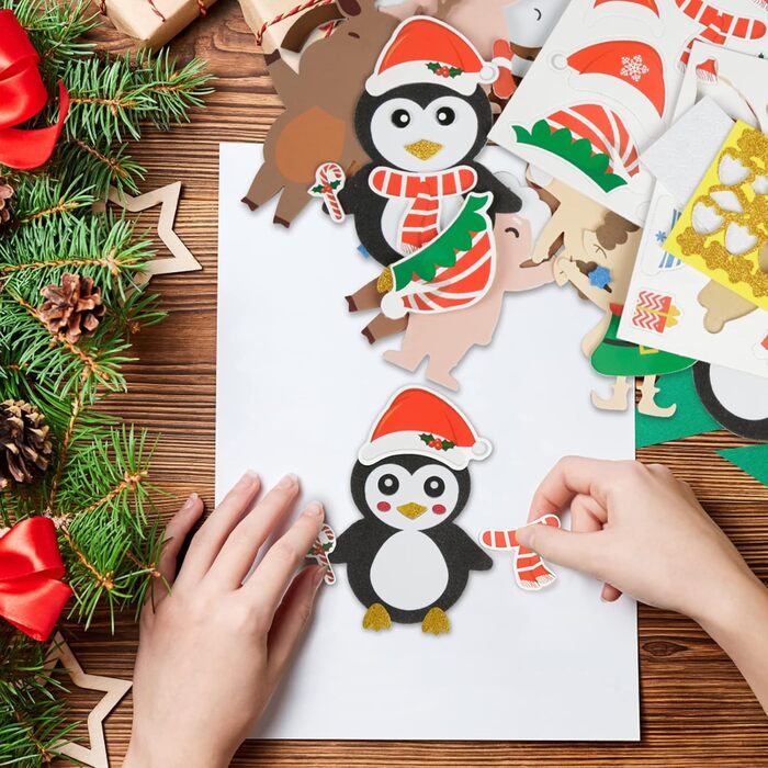 Набір для творчості LAMEK, 12 шт., різдвяні фігурки EVA