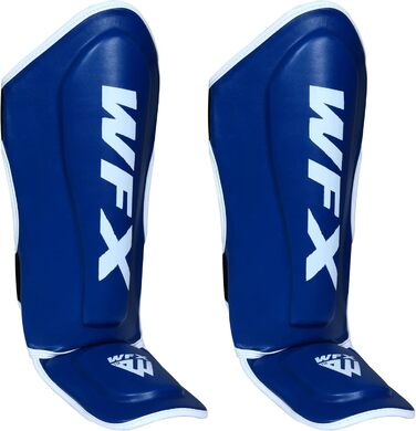 Щитки для гомілок для дітей ММА Муай-тай Кікбоксинг Хлопчики та дівчатка, сині