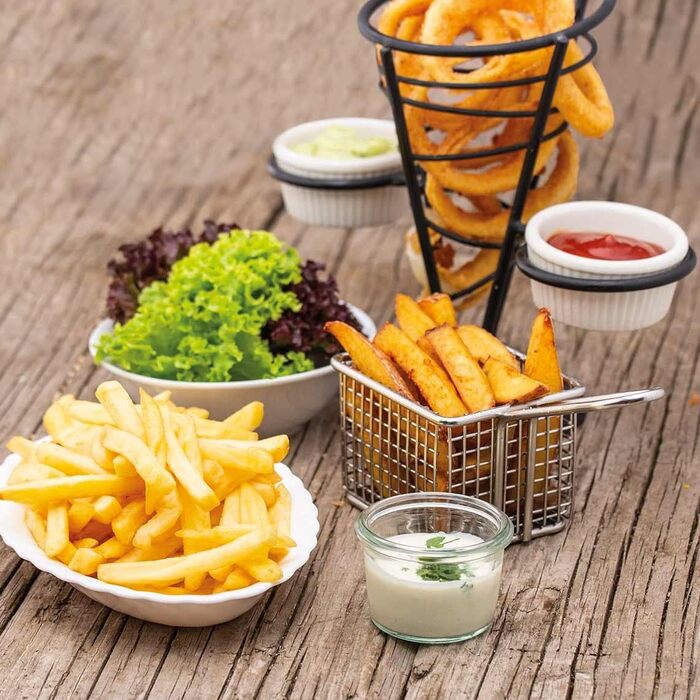 Фритюрниця з гарячим повітрям для смаження у фритюрі без олії 6-в-1 також як дегідратор, для гриля та багато іншого до 80 менше жиру 9 літрів 28 шт.