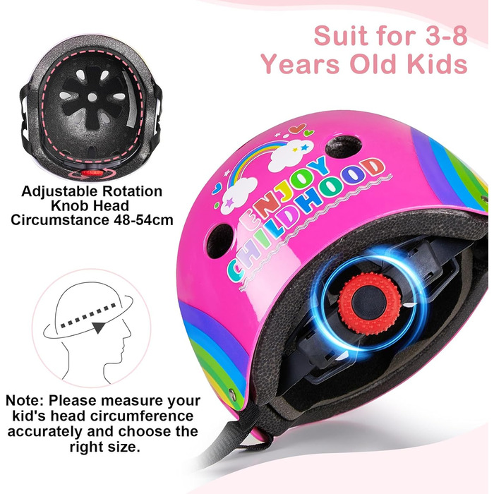 Велосипедний шолом Дитячий шолом Єдиноріг Дитячий шолом Дівчачий шолом для фігуристів Шолом для скутера та їзди Шолом для хлопчикі