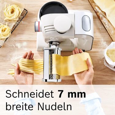 Насадка для пасти Bosch Tagliatelle MUZ5NV2 для кухонних машин серій 2 та 4, сталь, ширина стрічок 7 мм