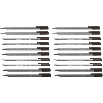 Мм Noir, 334 Lot de 20 stylos pointe fine 0,3