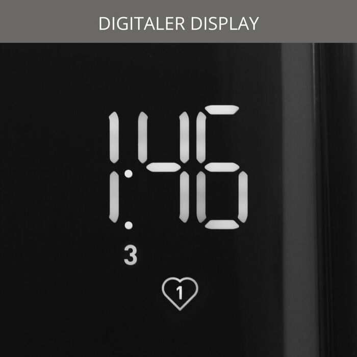 Тостер Krups KH641810 Smart'n Light тостер на дві скибочки цифровий дисплей 7 рівнів підсмажування знімний лоток для крихт зворотн