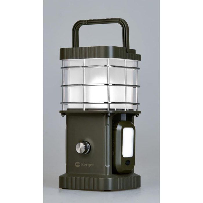 Ліхтар для кемпінгу BERGER Samar Ліхтар для кемпінгу з портативним зарядним пристроєм та Bluetooth-колонкою Акумуляторний кемпінговий ліхтар без живлення від мережі, з батареєю та USB-кабелем Ліхтар для кемпінгу під час відключення електроенергії у наметі