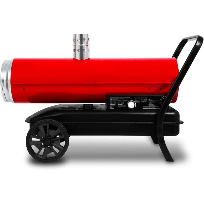 КВт непрямого нагріву, дизельний/масляний обігрівач з вихлопною трубою, термостат, витрата повітря 1400 м/год, бак 50 л, масляний обігрівач із захистом від перегріву, пристрій контролю полум&39я, масляний обігрівач, дизельна гармата 50 кВт непрямого нагрі