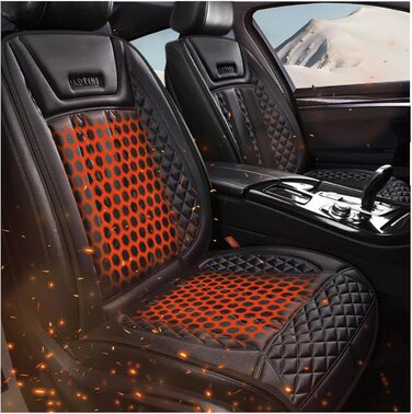 Чохол на сидіння з підігрівом NURII 12 В, інтелектуальне керування, регульована температура Підігрів сидінь Uto 12 В Універсальні чохли для сидінь Comfort Uto для вантажівки, -1Pckung 1Pckung (E, 1 упаковка)