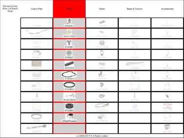 Аксесуари для міксера KitchenAid, ущільнювальна пластина корпусу редуктора, відома за 4162324, 9709511
