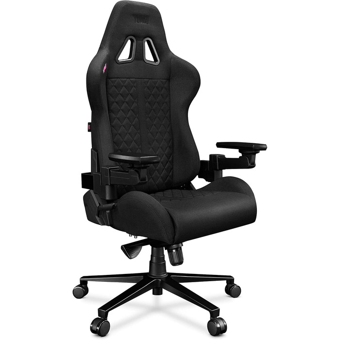 Офісне крісло 2050 шт. Ігрове крісло Чорне - Ігрове крісло з подушкою з піни з ефектом пам&39яті з велюру - Тканина геймерського крісла з підлокітниками X-Cross - Ігрове крісло з безшумними гумовими колесами - Комп&39ютерне крісло 150 кг Чорна тканина під