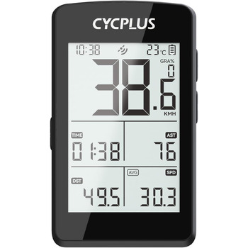 Велокомп'ютер CYCPLUS GPS, 2.8 дюйма, IP67, Електроніка/Bluetooth/ANT, Чорний
