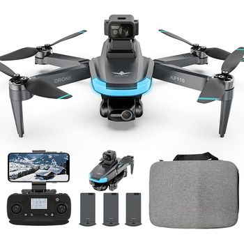 Дрон X-Verse KF110MAX з камерами 4K під 250g, уникнення перешкод 360, подвійна камера EIS, складний квадрокоптер GPS із безщіткови