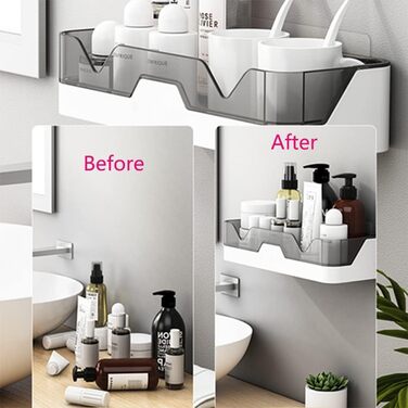 Душова полиця для ванної полиця для ванної без свердління настінні полиці для ванної пластикові кошики для душу для ванної/кухні.