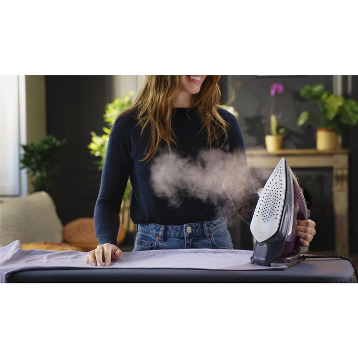 Парова праска Tefal FV6870 Smart Protect Plus 2800 Вт Автоматичне вимкнення Вертикальна подача пари Видатні ковзаючі властивості 2