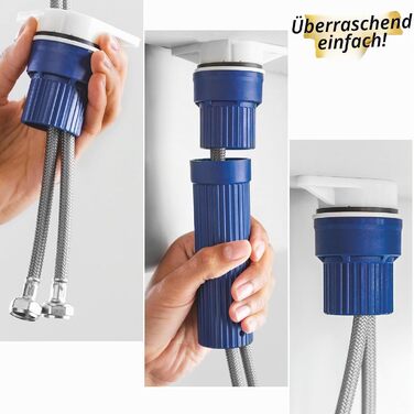Змішувач для кухні GROHE Blue Pure Minta з функцією фільтрації (L-подібний поворотний вилив, одноотвірний монтаж), хром, 30600000, з фіксованим аератором