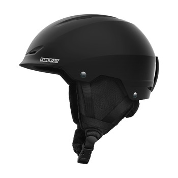 Лижний шолом Findway для чоловіків та жінок, унісекс шолом для зимових видів спорту для катання на лижах/сноуборді з системою вентиляції, шолом для сноуборду для дорослих та дітей M (54,5-58,5 см) A1-чорний
