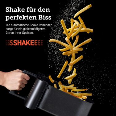 Фритюрниця COSORI Hot Air Fryer XXL 6.2 л з оновленою технологією Rapid Air, 55 енергозбереження, для 3-5 осіб, фритюрниця 12 в 1, 30 книг рецептів, один сенсорний крін, 1700 Вт 6.2 л Clear Blaze Grey