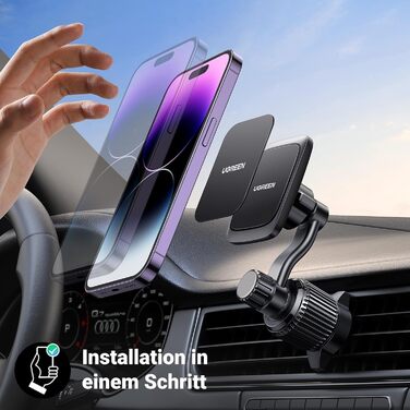 Тримач для мобільного телефону Автомобільний магнітний вентиляційний 360 поворотний автомобільний тримач для мобільних телефонів з