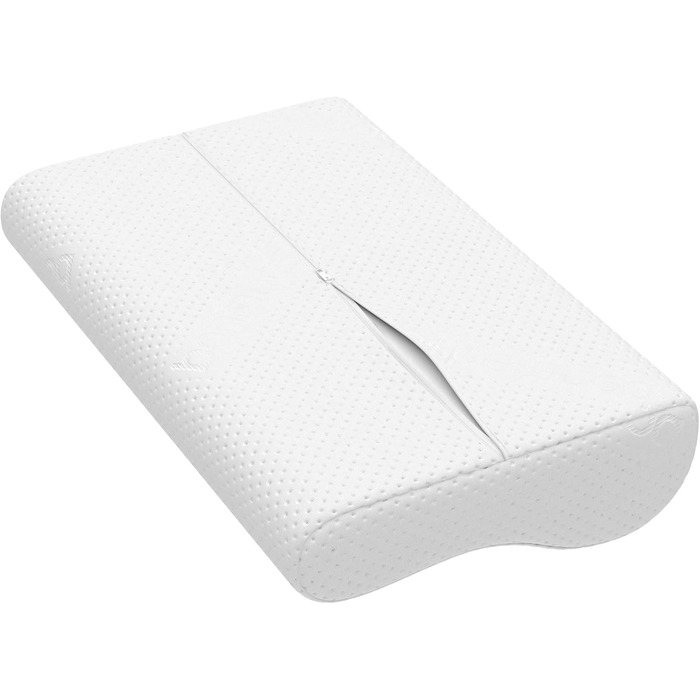 Ергономічна подушка bonmedico середнього розміру - Ортопедична подушка для підтримки шиї - Подушка для шиї для сну на боці та на спині - Подушка з піни з ефектом пам&39яті - Подушка для сну для дорослих - Подарунки для здоров&39я